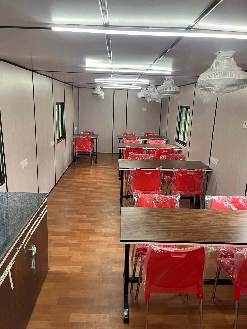 Factory Inside Portable Office Setup